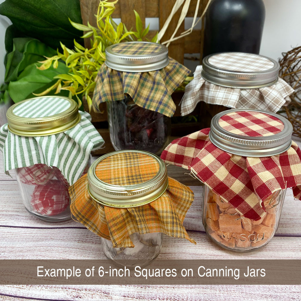 40  Lightwash Neutral Homespun 6 inch Quilt Squares