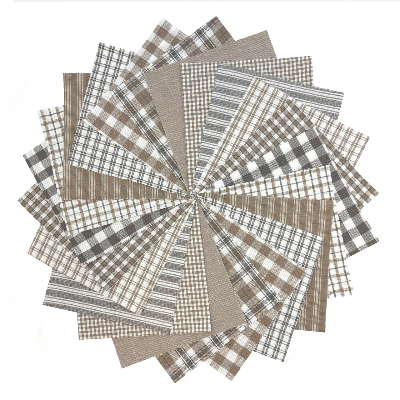 40  Lightwash Neutral Homespun 6 inch Quilt Squares