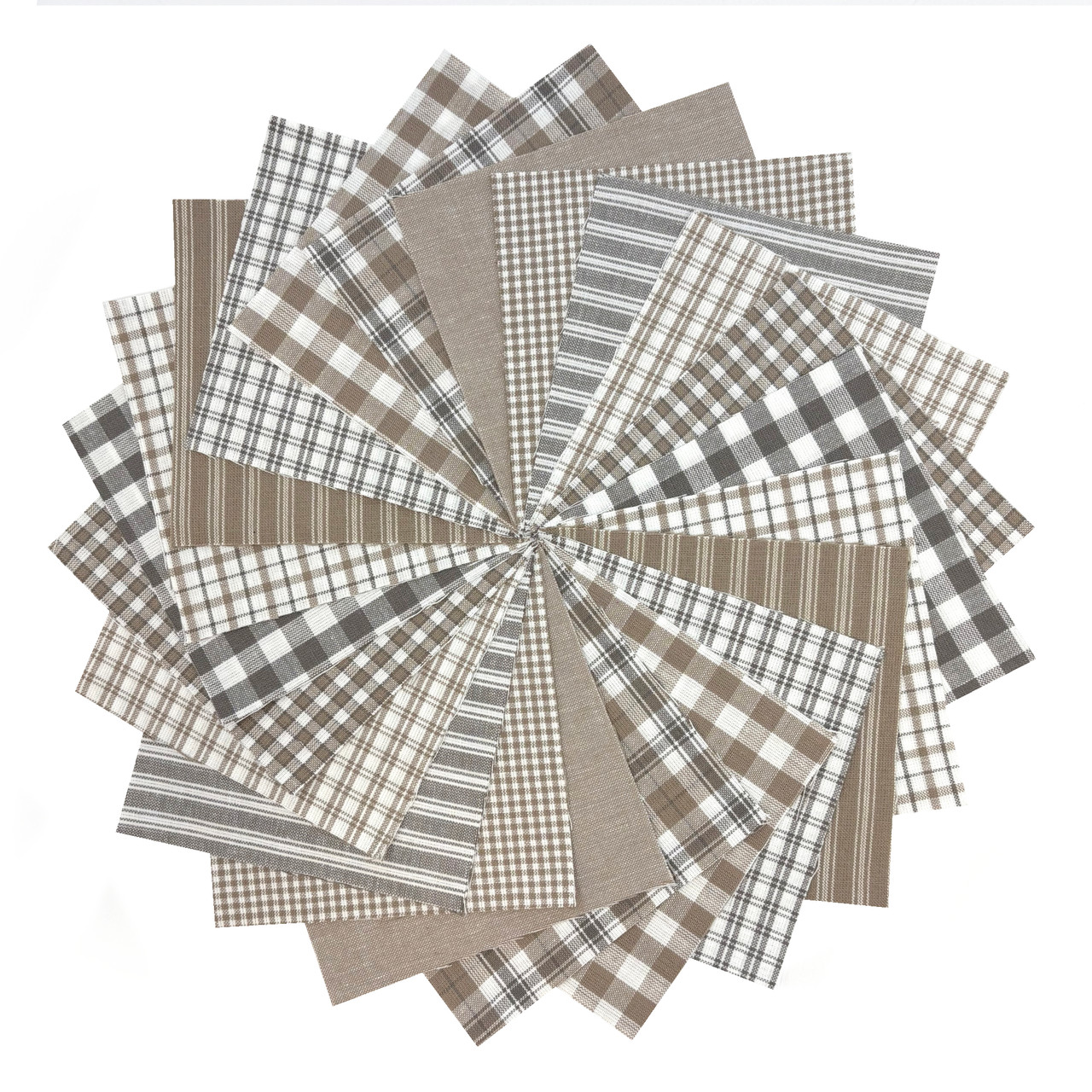 40  Lightwash Neutral Homespun 5 inch Quilt Squares