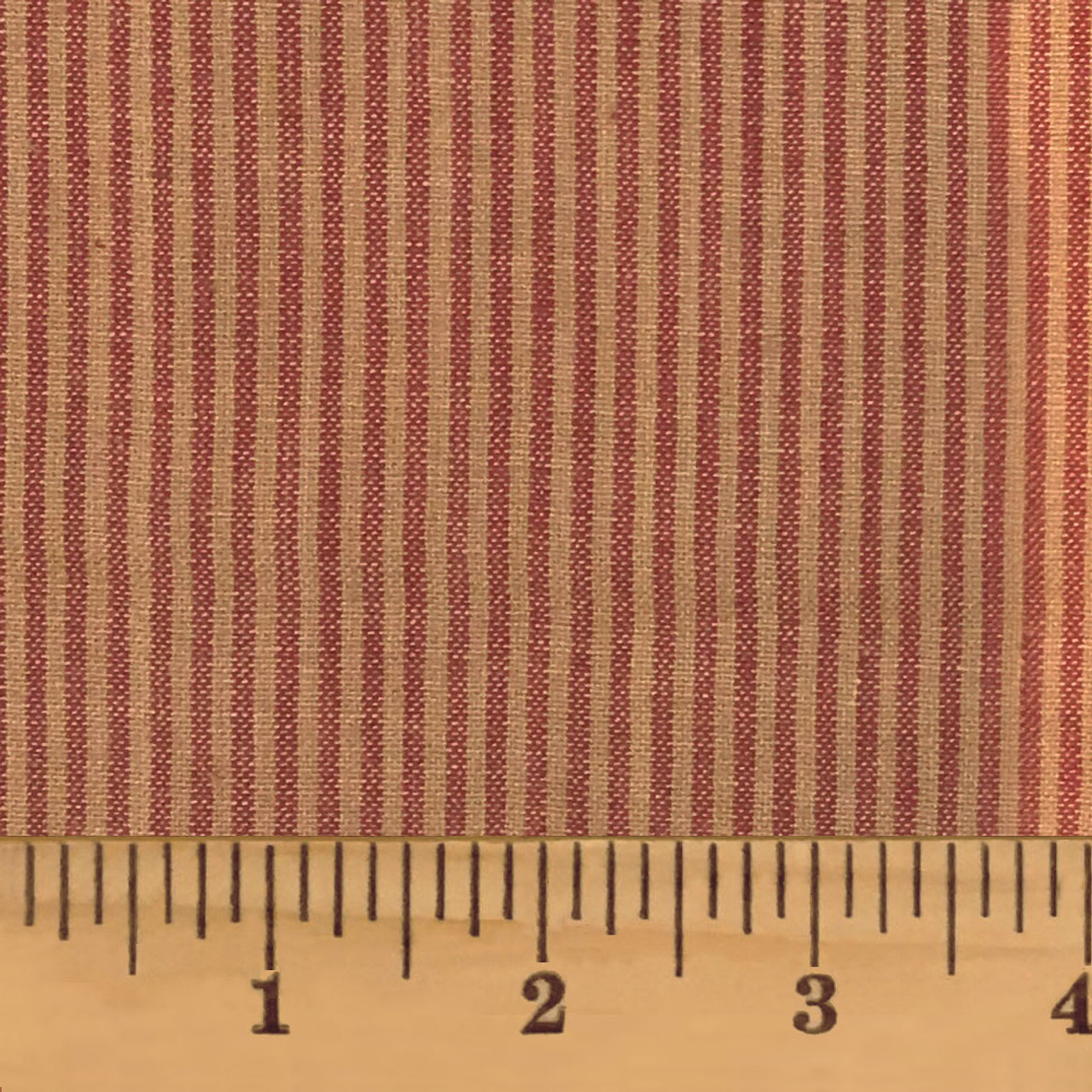 Heritage Red Stripe Homespun Cotton Fabric