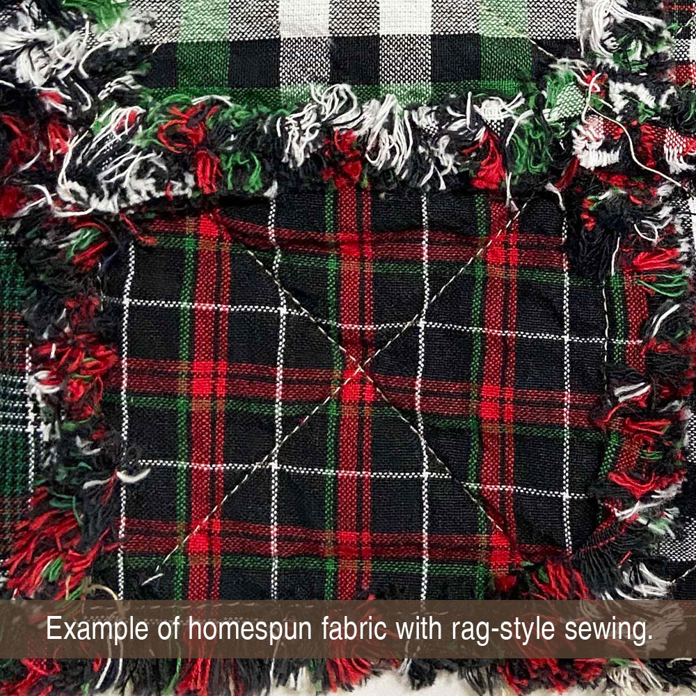 Holiday Hearth 6 Tartan Homespun Cotton Fabric - Jubilee Fabric