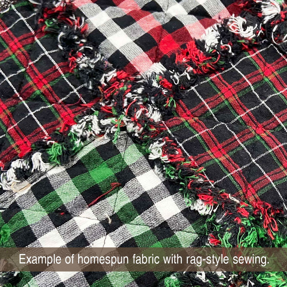 Holiday Hearth 6 Tartan Homespun Cotton Fabric - Jubilee Fabric
