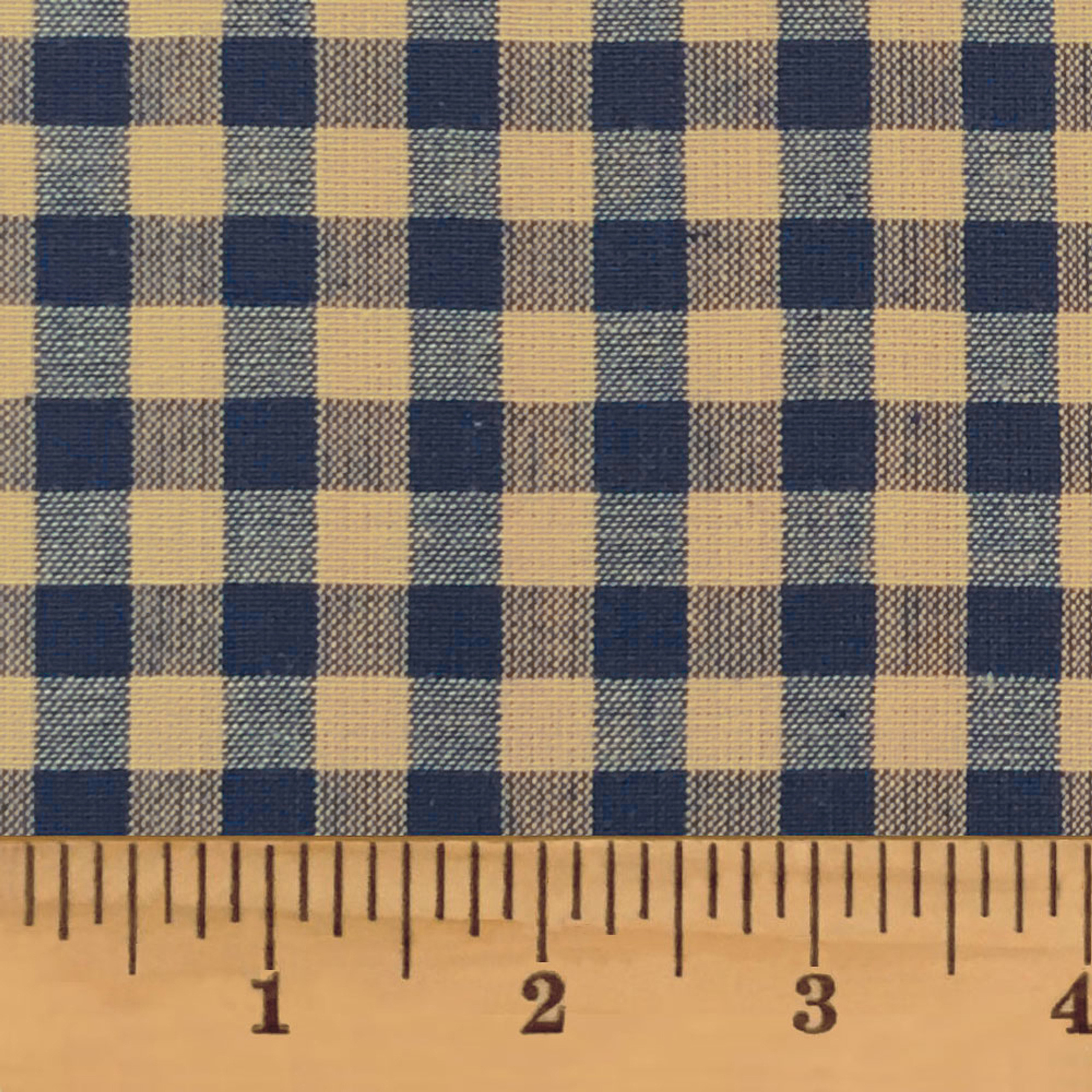 Heritage Navy Blue Mini Buffalo Homespun Cotton Fabric - Jubilee Fabric