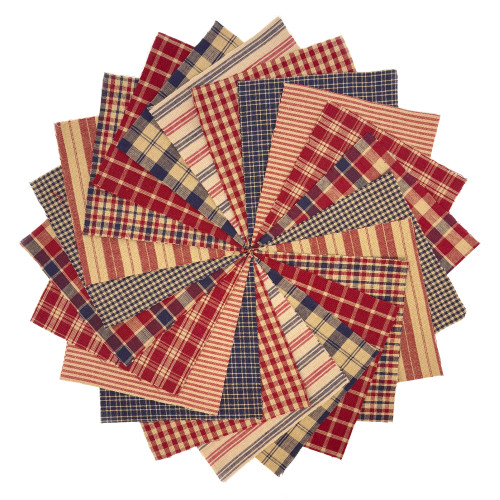 40+ American Heritage Plaid Homespun 6 inch Quilt Squares