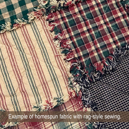 Vintage Christmas Stripe Plaid Homespun Cotton Fabric Vintage Christmas Stripe Plaid Homespun Cotton Fabric