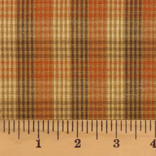 Autumn Pin Plaid Homespun Cotton Fabric