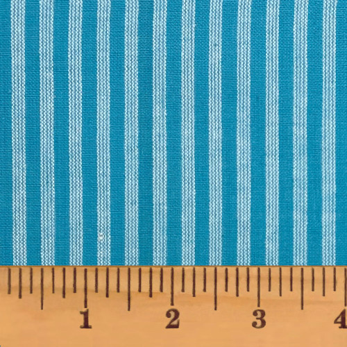 Clearance!  Hampton Blue Stripe Homespun Cotton Fabric