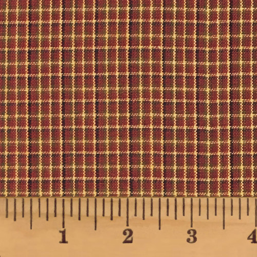 Red & Khaki 1 Homespun Fat Quarter