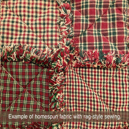 Cabin Red Plaid Homespun Cotton Fat Quarter Cabin Red Plaid Homespun Cotton Fat Quarter