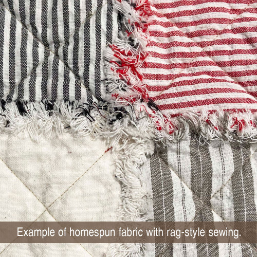 Mountain Lodge Gray Thin Stripe Homespun Fat Quarter Mountain Lodge Gray Thin Stripe Homespun Fat Quarter