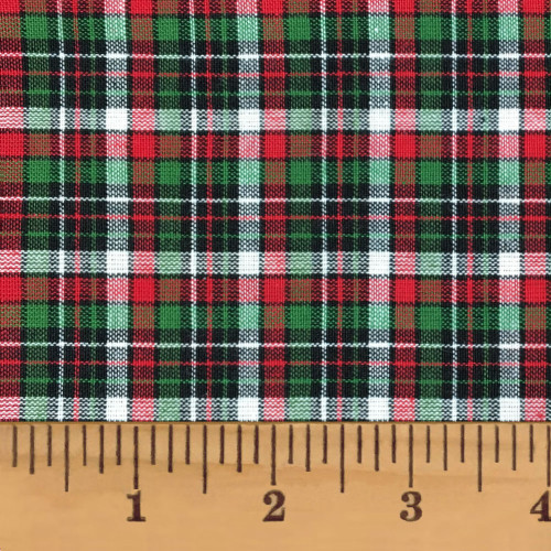 Holiday Hearth 3 Tartan Homespun Fat Quarter