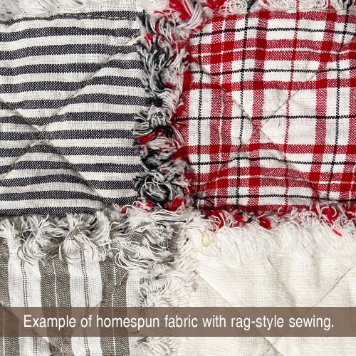 Peppermint Red & White Tartan Homespun Fat Quarter Peppermint Red & White Tartan Homespun Fat Quarter