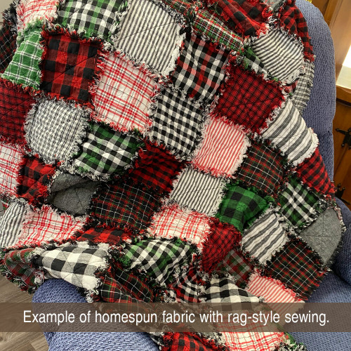 Hollyberry Pin Plaid Homespun Fat Quarter Hollyberry Pin Plaid Homespun Fat Quarter