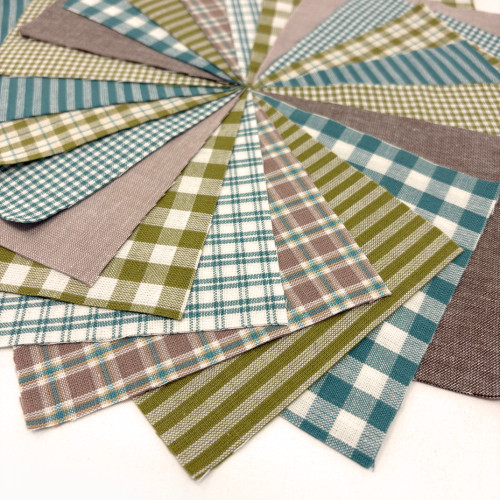 40 Bluegrass Homespun 6 inch Quilt Squares