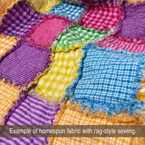 Bright Ragged Homespun Quilt Kit Bright Ragged Homespun Quilt Kit
