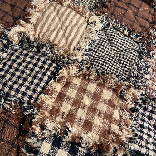 Tuscan Brown 5 Mini Buffalo Plaid Homespun Cotton Fabric Tuscan Brown 5 Mini Buffalo Plaid Homespun Cotton Fabric