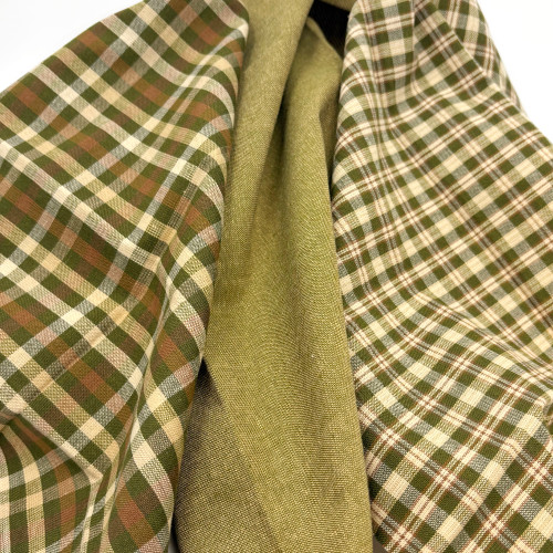 Green Farmcloth Homespun Cotton Fabric