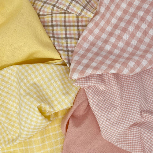 Flora Plaid Homespun Cotton Fabric Flora Plaid Homespun Cotton Fabric
