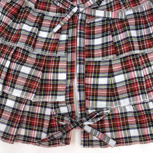 48" Highland Red Tartan Homespun Ruffled Tree Skirt by Marilee Home 48" Highland Red Tartan Homespun Ruffled Tree Skirt by Marilee Home
