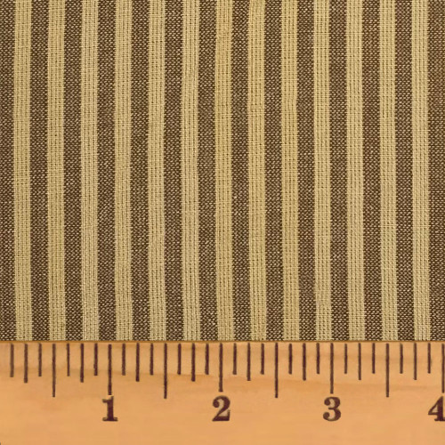 Tuscan Brown Stripe Homespun Fat Quarter