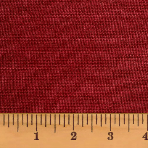 Deep Red Solid Homespun Cotton Fabric Fat Quarter