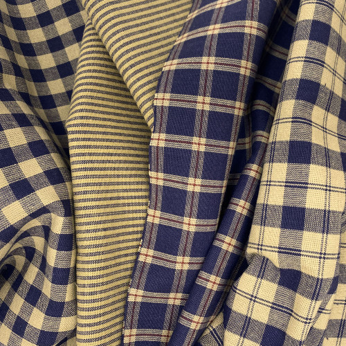 Heritage Navy Blue 6 Homespun Cotton Fabric Heritage Navy Blue 6 Homespun Cotton Fabric