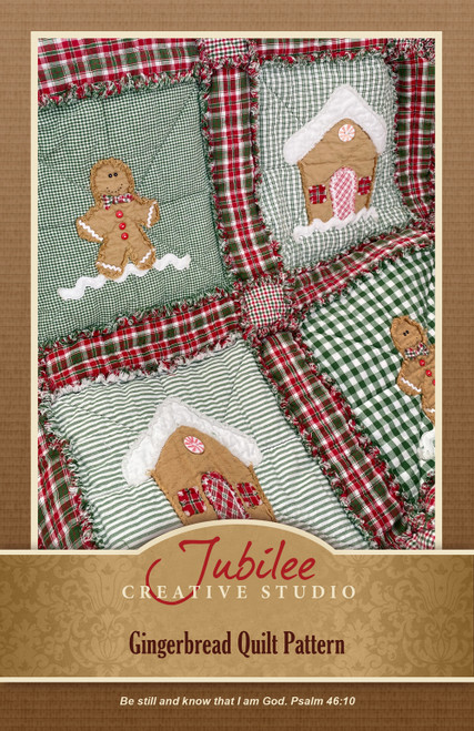 Gingerbread Quilted Throw Pattern + Twin/Queen Options - DIGITAL Gingerbread Quilted Throw Pattern + Twin/Queen Options - DIGITAL