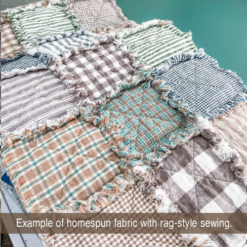 Hometown 4 Plaid Homespun Cotton Fat Quarter Hometown 4 Plaid Homespun Cotton Fat Quarter