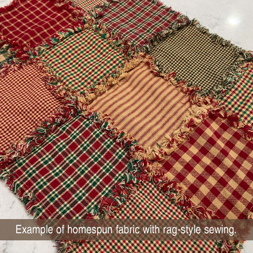 Country Christmas Red Green Plaid Homespun Cotton Fat Quarter Country Christmas Red Green Plaid Homespun Cotton Fat Quarter