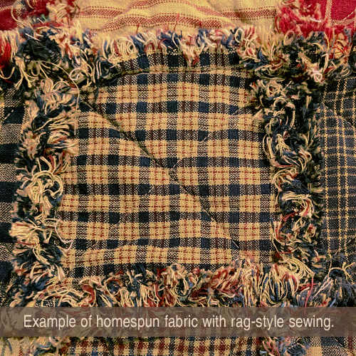 Country Blue Red Plaid Homespun Cotton Fat Quarter Country Blue Red Plaid Homespun Cotton Fat Quarter