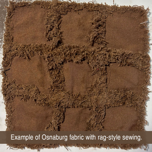 Chocolate Brown Solid Osnaburg Cotton Fabric