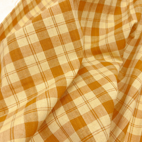 Honey 7 Plaid Homespun Cotton Fabric Honey 7 Plaid Homespun Cotton Fabric