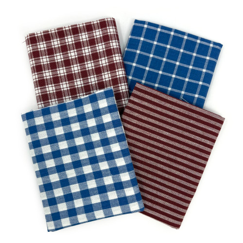 Liberty Red Assorted Plaid Gingham Cotton Fabric Bundle - Set of 4 Fat Quarters Liberty Red Assorted Plaid Gingham Cotton Fabric Bundle - Set of 4 Fat Quarters