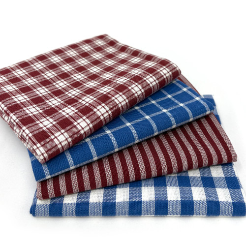 Liberty Red Assorted Plaid Gingham Cotton Fabric Bundle - Set of 4 Fat Quarters Liberty Red Assorted Plaid Gingham Cotton Fabric Bundle - Set of 4 Fat Quarters