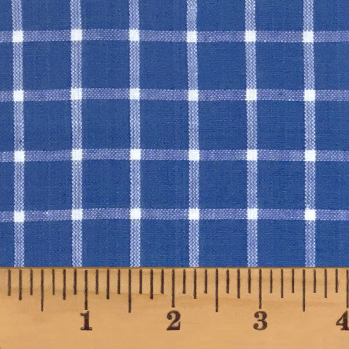 Cottage Blue 6 Plaid Homespun Cotton Fabric