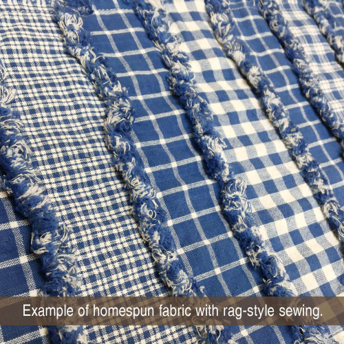 Cottage Blue 6 Plaid Homespun Fat Quarter