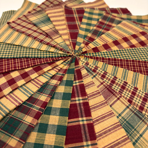 Rustic Christmas Ragged Homespun Quilt Kit