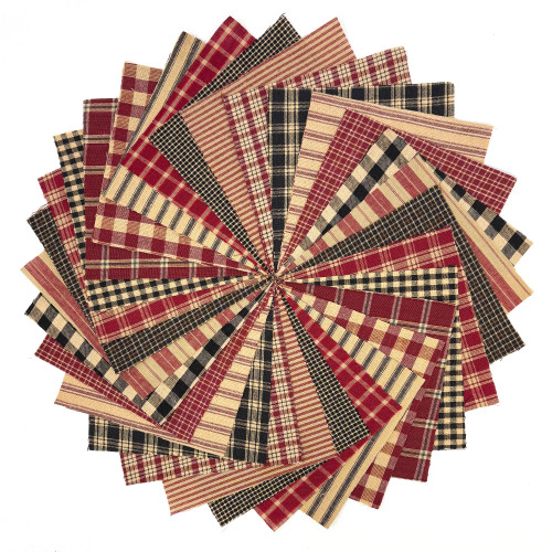 Farmhouse Red Ragged Homespun Quilt Kit
