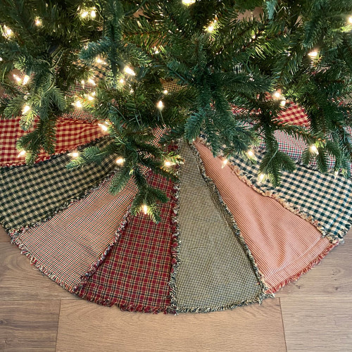 Primitive Ragged Christmas Tree Skirt Kit Primitive Ragged Christmas Tree Skirt Kit