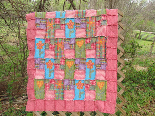 Fancy Flora's Ragged Quilt Pattern - DIGITAL