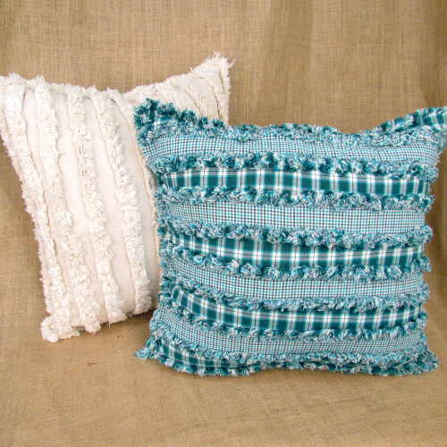 Chenille Ragged Pillow Pattern -  Free! - Digital Chenille Ragged Pillow Pattern -  Free! - Digital