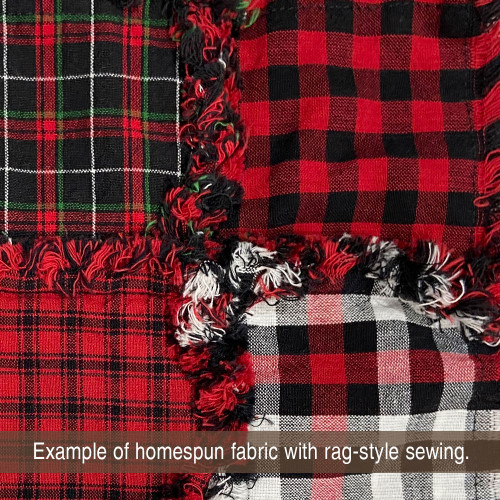 Mountain Lodge 3 Red Plaid Homespun Cotton Fabric Mountain Lodge 3 Red Plaid Homespun Cotton Fabric