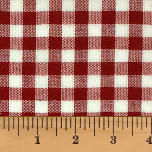 Liberty Red 5 Maroon Homespun Cotton Fabric