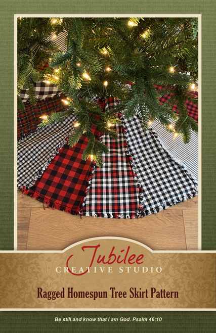Buffalo Lodge Plaid Ragged Christmas Tree Skirt Kit Buffalo Lodge Plaid Ragged Christmas Tree Skirt Kit