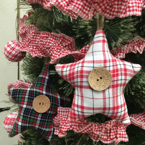 Perfect Red 2 Ruffled Fabric Trim Garland -12 feet