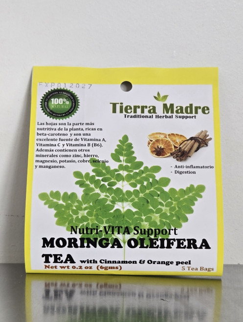 MORINGA OLEIFERA TEA WITH CINAMMON & ORANGE PEEL