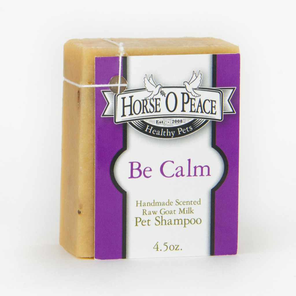 4.5 oz Healthy Pets Be Calm Goat Milk Shampoo Soap | Horse O Peace