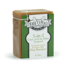 4.5 oz Healthy Pets 3 in 1 Coat, Itch & Odor Goat Milk Shampoo Soap | Horse O Peace