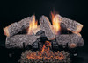24" Evening Embers by Rasmussen Gas Logs, Bark side of logs showing