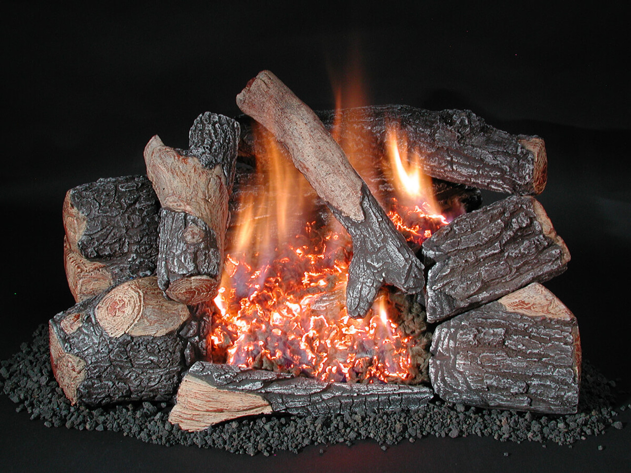 C8 Chillbuster Evening Embers Bark by Rasmussen Gas Logs